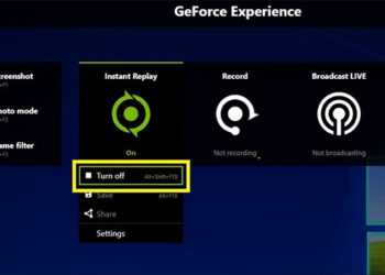 Mẹo tắt thông báo GeForce Experience khi chơi game