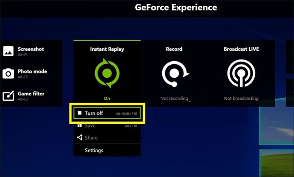 Mẹo tắt thông báo GeForce Experience khi chơi game