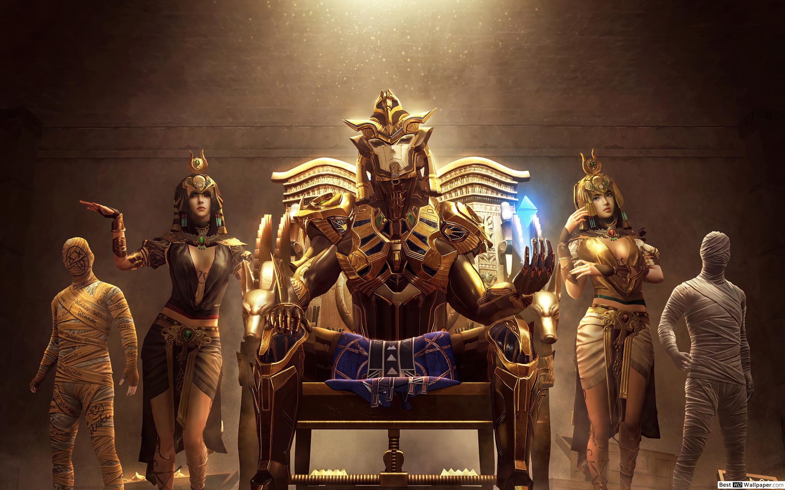 Bộ skin Thánh Giáp Pharaoh Vàng quyền lực